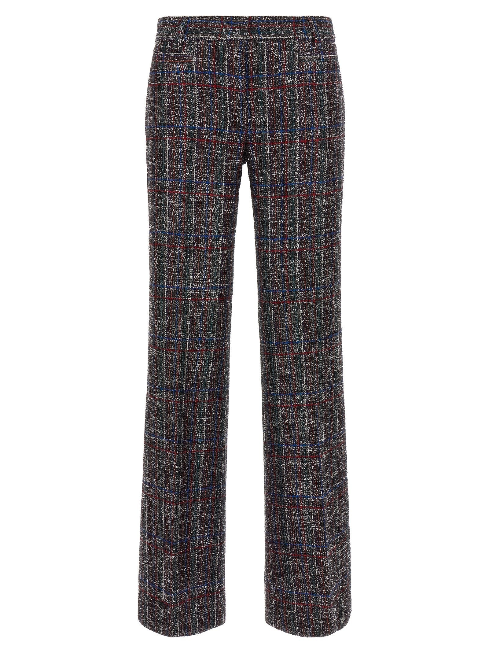 Missoni Sequin Tartan Pants Gold