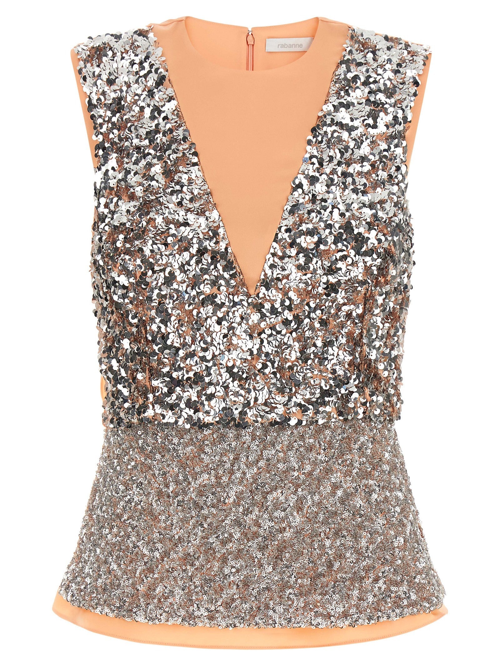 Rabanne Sequin Top Blue