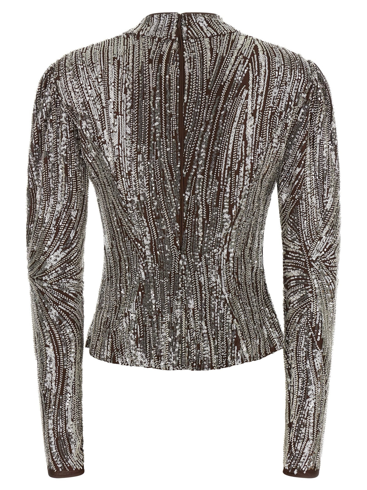 Rabanne Sequin Top Brown, view 2