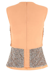 Rabanne Sequin Top Blue