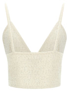 Alessandra Rich Sequin Top White, view 2