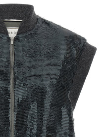 Peserico Sequin Vest Grey