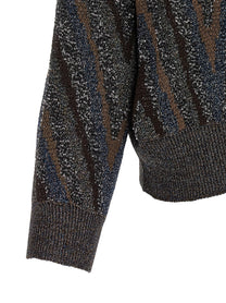 Missoni Sequin Zigzag Cardigan Gold, view 4