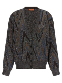 Missoni Sequin Zigzag Cardigan Gold