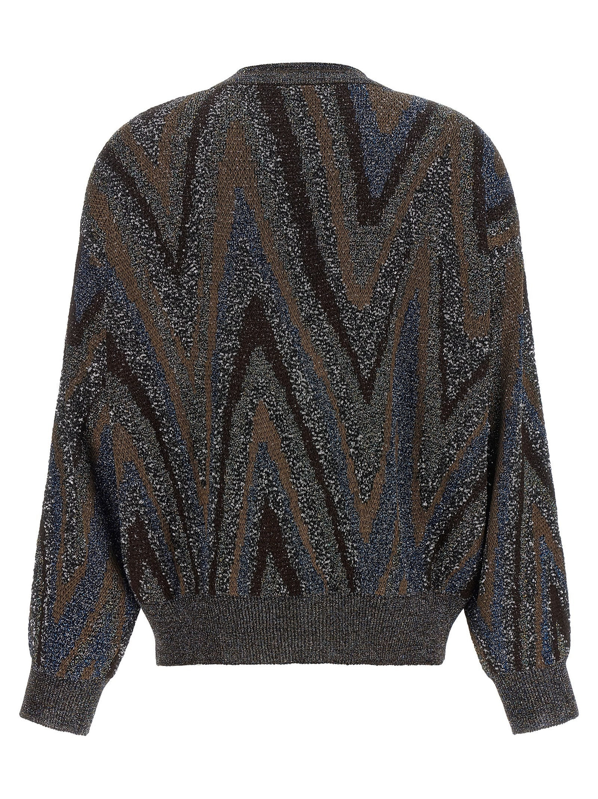 Missoni Sequin Zigzag Cardigan Gold, view 2