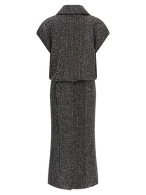 Missoni Sequin Zigzag Dress Grey