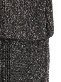 Missoni Sequin Zigzag Dress Grey