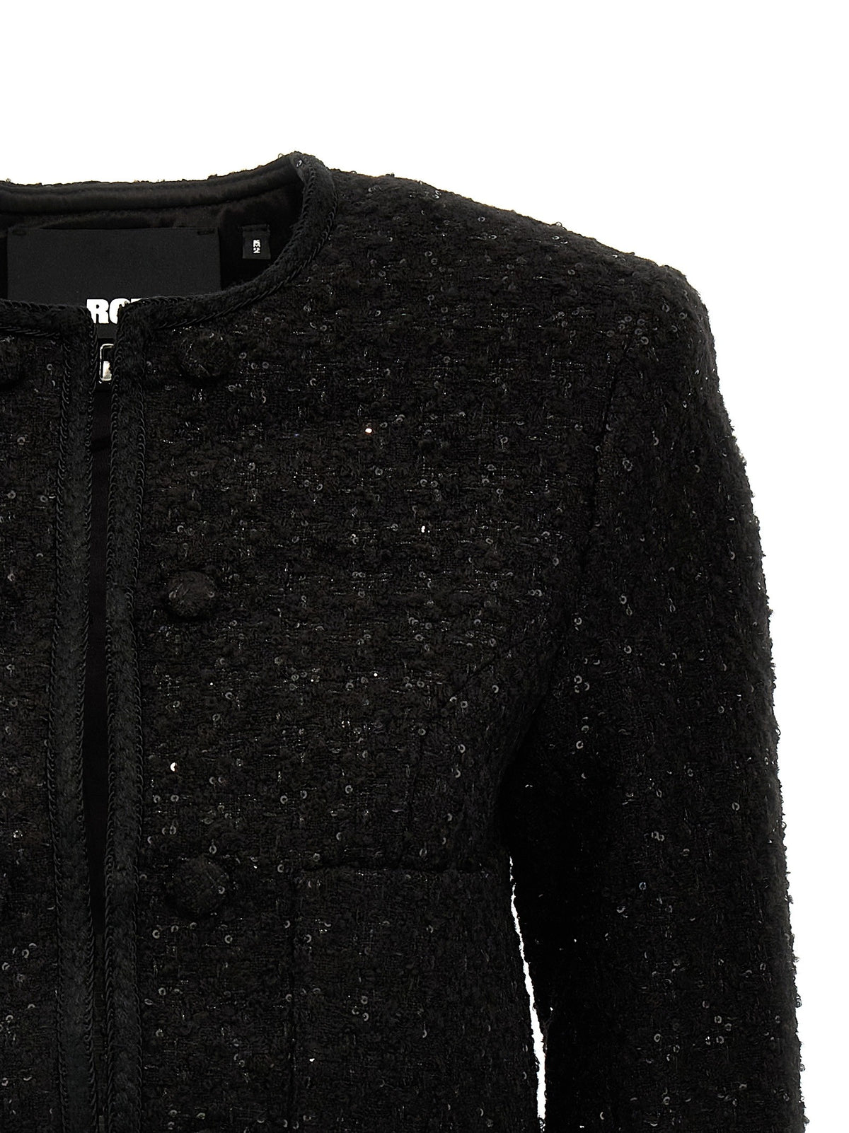 ROTATE Birger Christensen Sequined Blazer Black, view 3