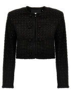 ROTATE Birger Christensen Sequined Blazer Black
