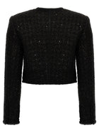 ROTATE Birger Christensen Sequined Blazer Black, view 2