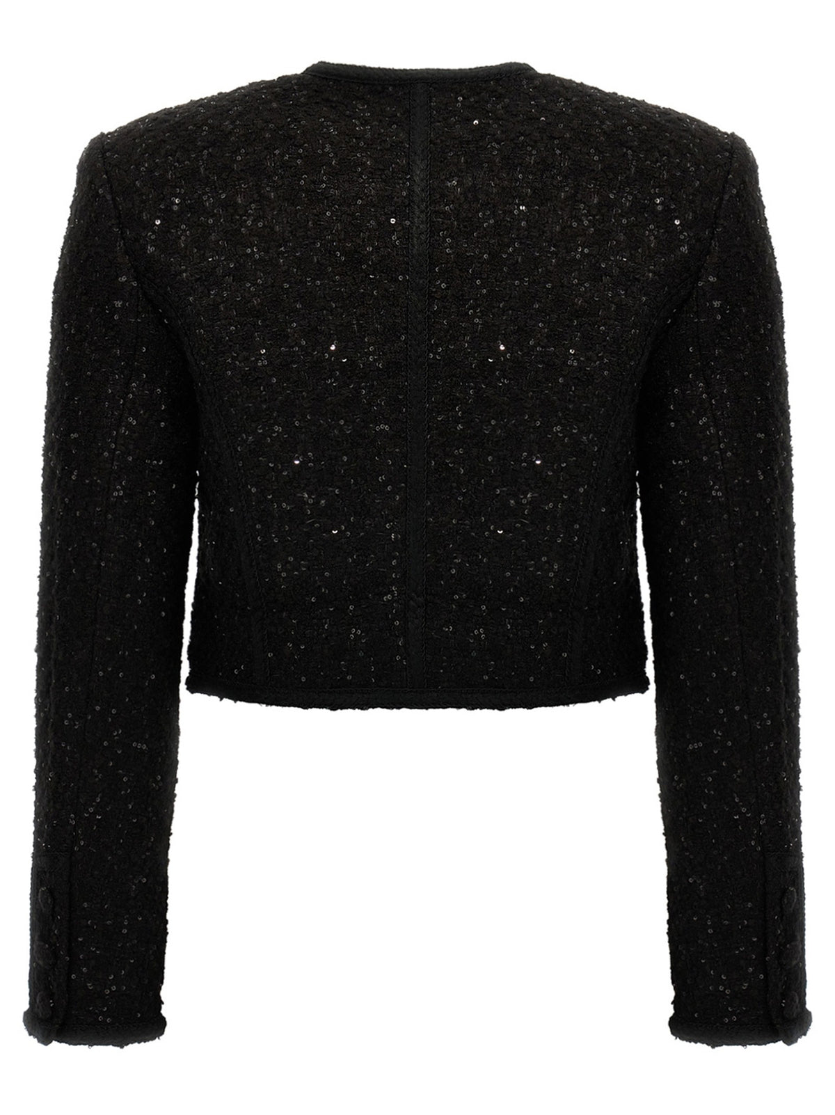ROTATE Birger Christensen Sequined Blazer Black, view 2