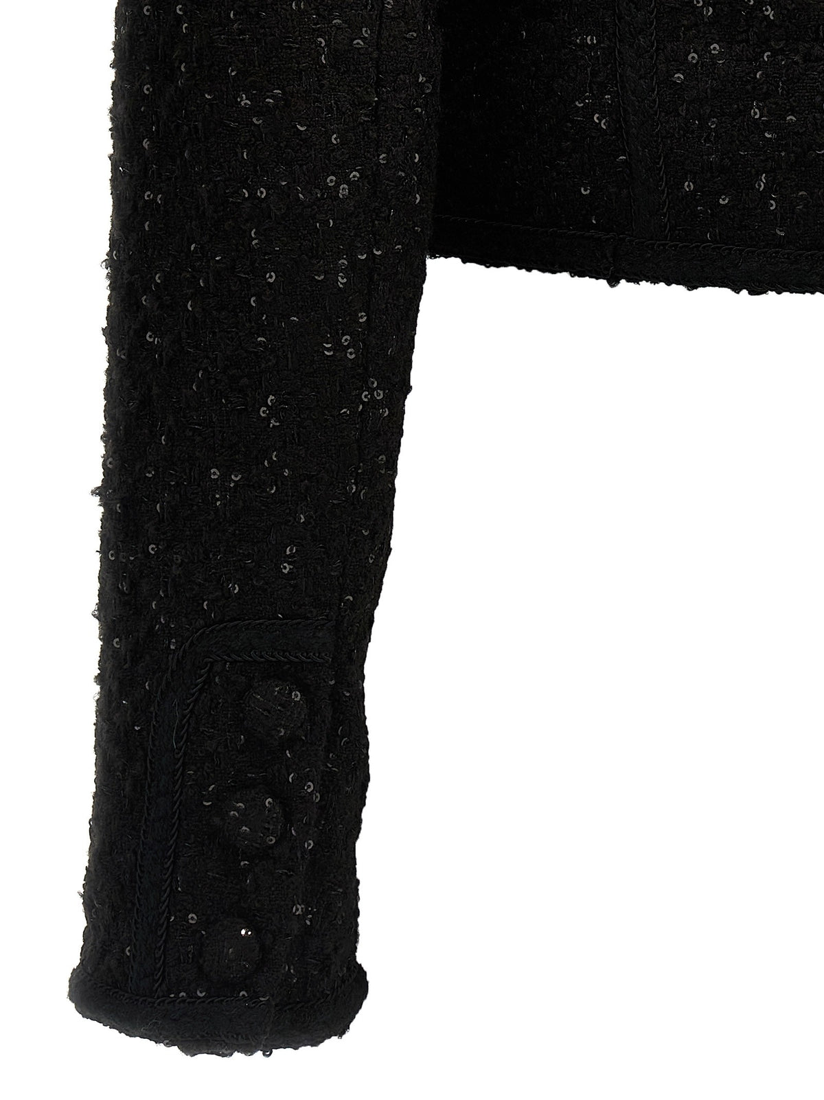 ROTATE Birger Christensen Sequined Blazer Black, view 4