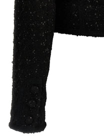 ROTATE Birger Christensen Sequined Blazer Black, view 4