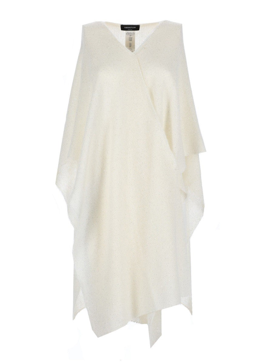 Fabiana Filippi Women's Sequined Cape White Fabiana Filippi