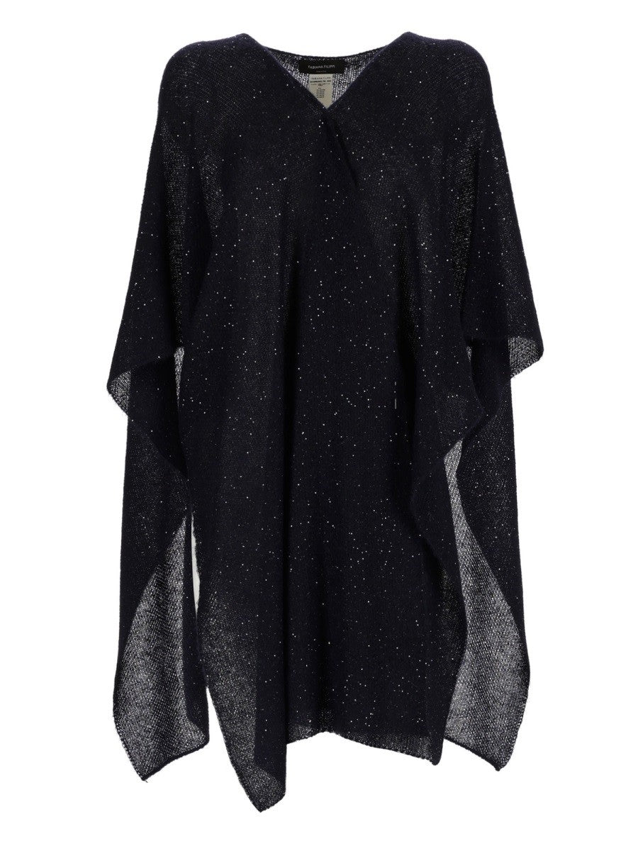 Fabiana Filippi Women's Sequined Cape Blue