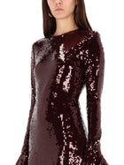 ROTATE Birger Christensen Women's Sequined Mini Dress Red, view 4