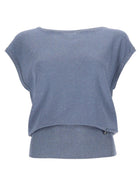 Herno Women's Sequined Shirt Blue