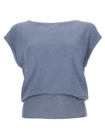 Herno Women's Sequined Shirt Blue