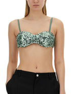 Moschino Jeans Women's Sequined Top Blue, view 4