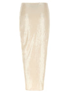 ROTATE Birger Christensen Sequins Knot Skirt White