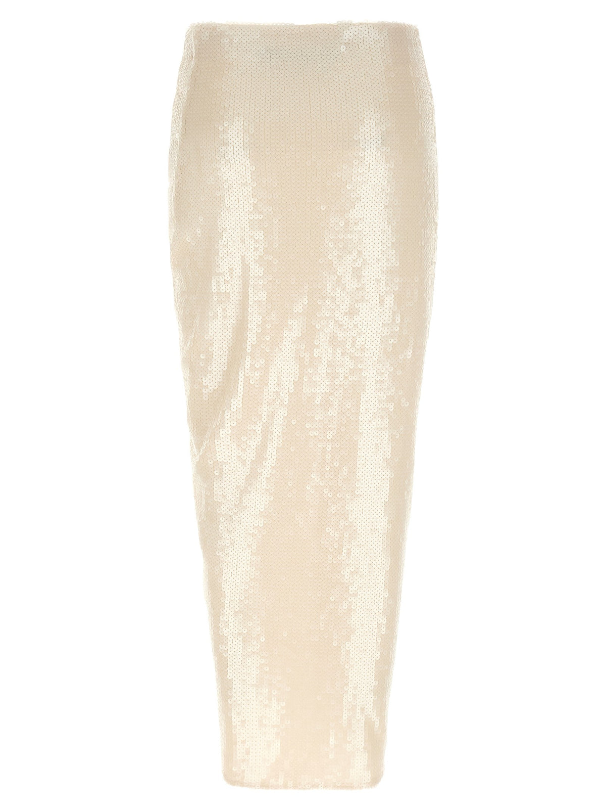 ROTATE Birger Christensen Sequins Knot Skirt White