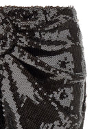 ROTATE Birger Christensen Sequins Knot Skirt Brown, view 3