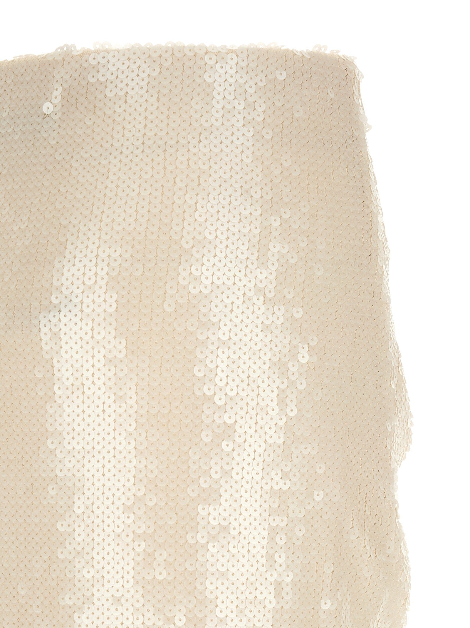 ROTATE Birger Christensen Sequins Knot Skirt White
