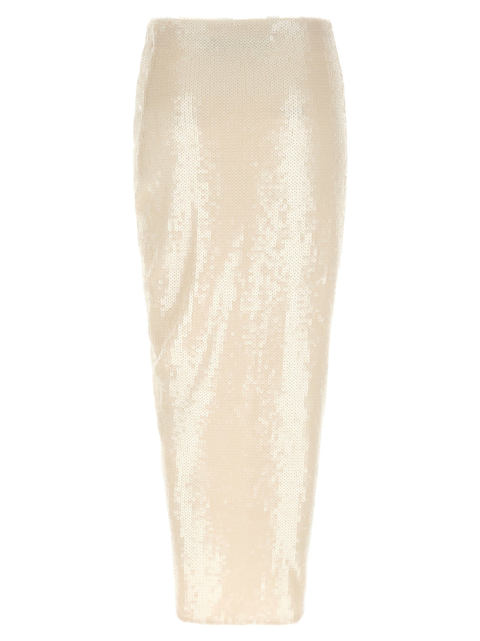 ROTATE Birger Christensen Sequins Knot Skirt White