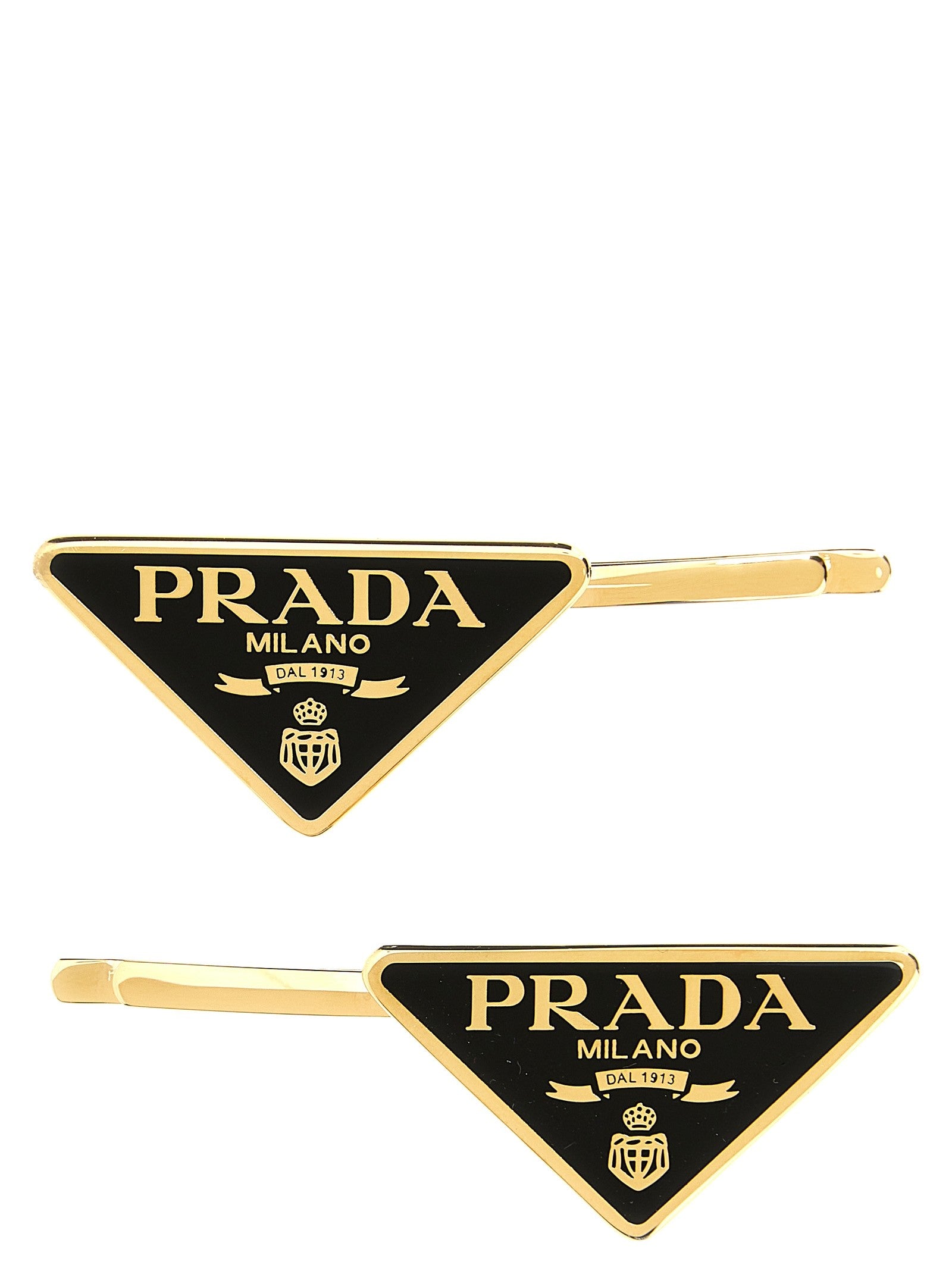 PRADA Set of Hair Clips Black