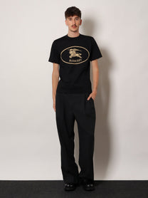 Burberry Men's Seth Organic Cotton Blend Shirt Black