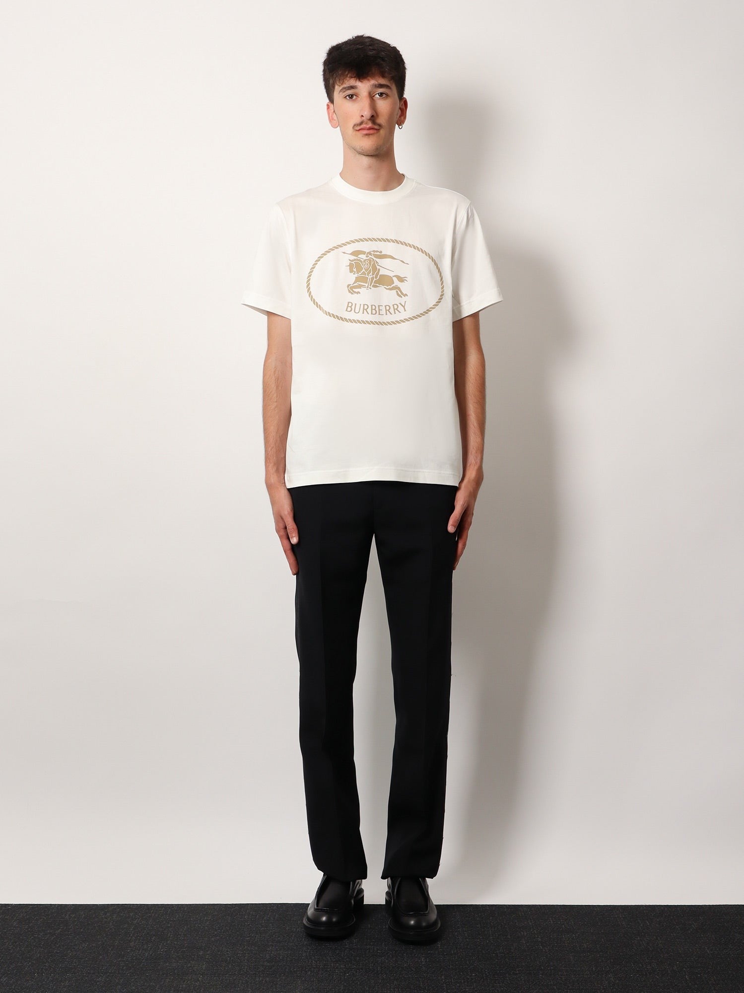 Burberry Men's Seth Organic Cotton Blend Shirt White