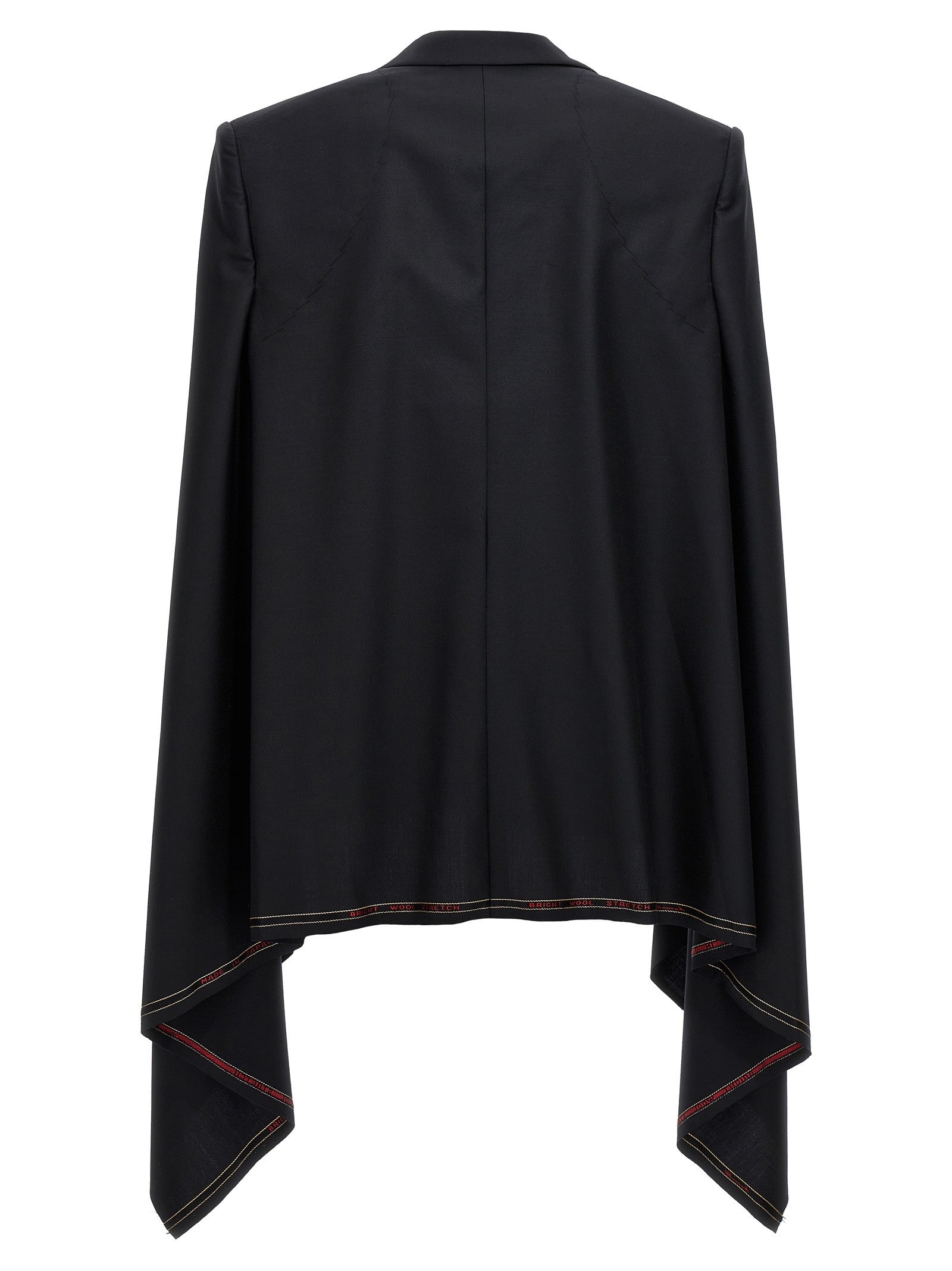 Junya Watanabe Seymo Wool Cape Black