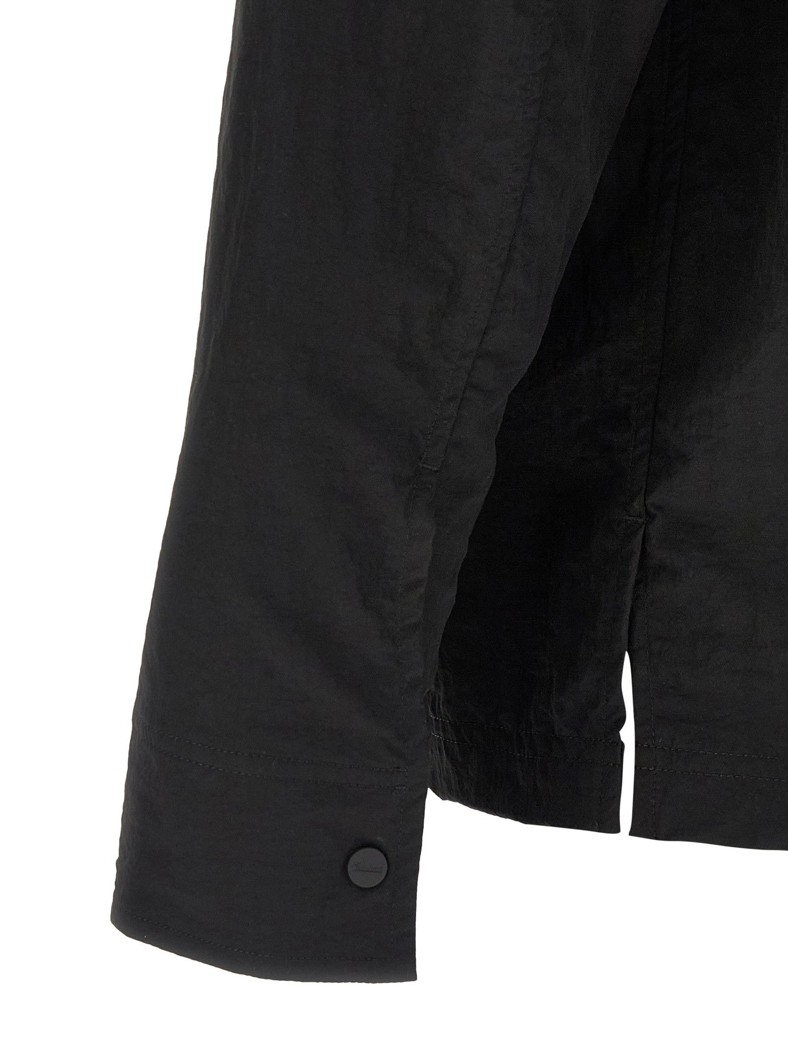 Laminar Shacket Rippled Effect Black