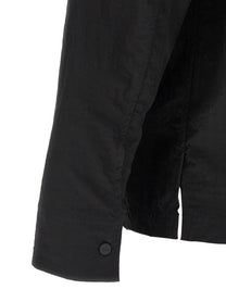 Laminar Shacket Rippled Effect Black