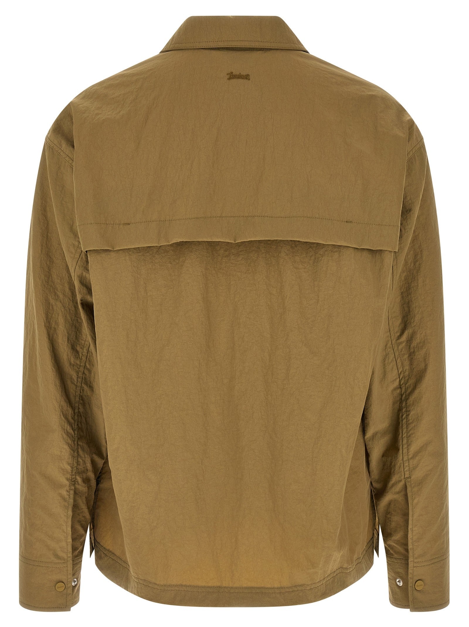 Laminar Shacket Rippled Effect Green