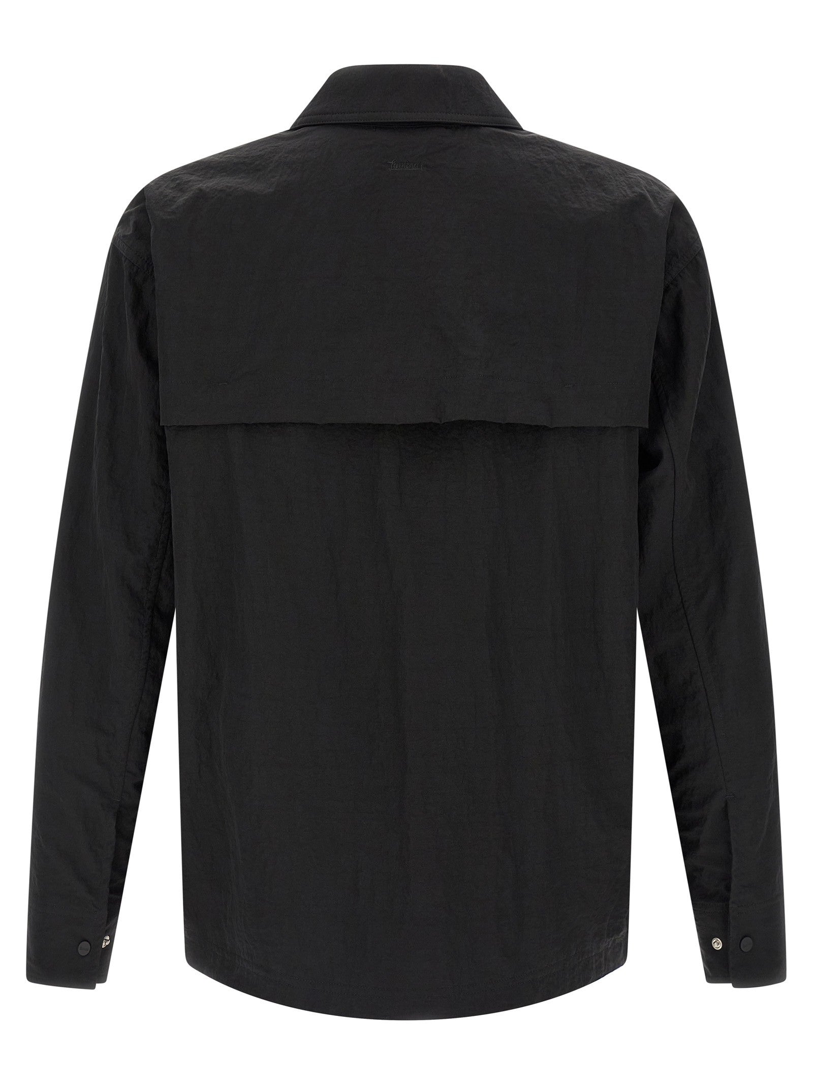 Laminar Shacket Rippled Effect Black