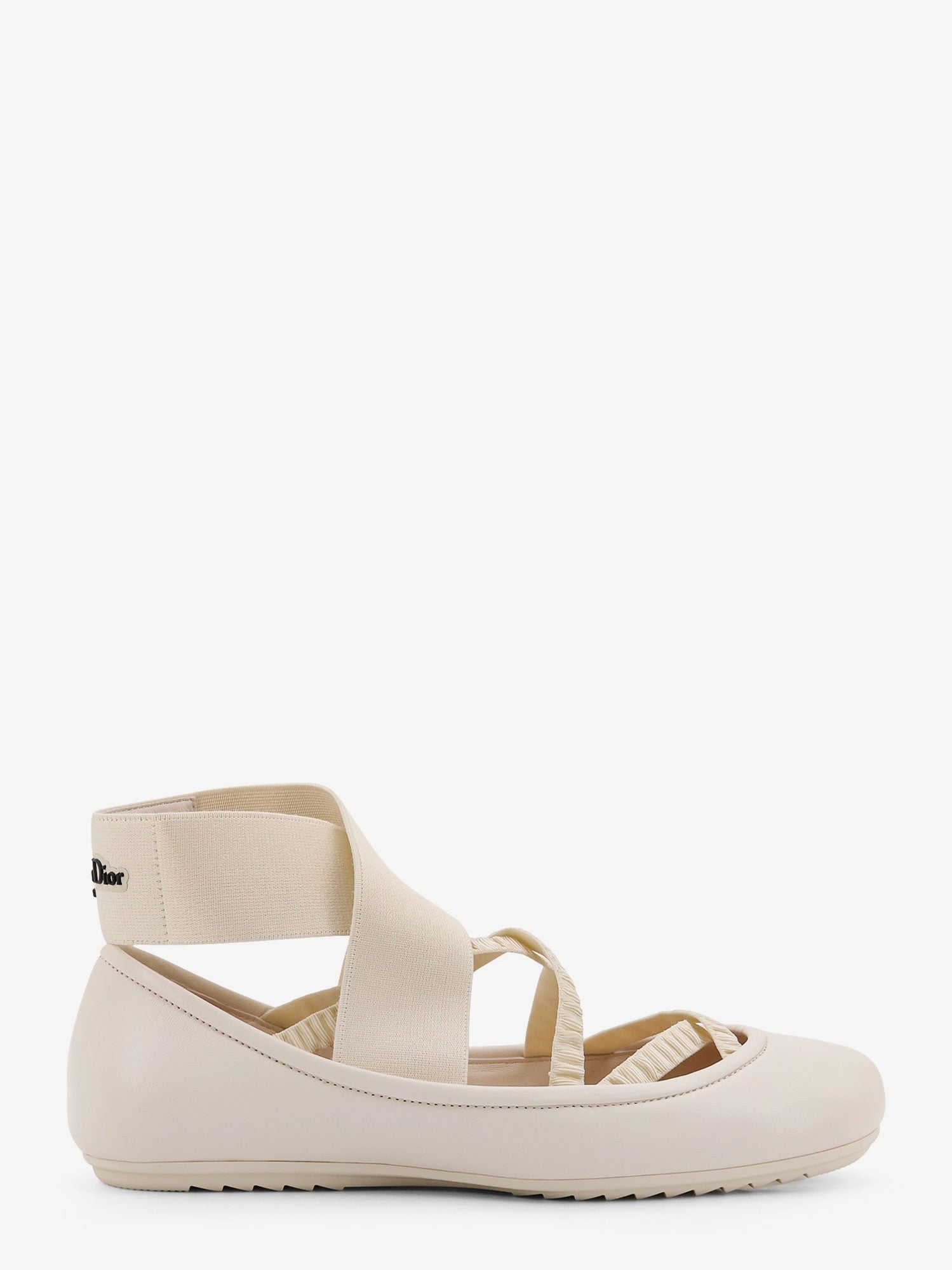 Dior Women's Shade Leather Ballerinas White