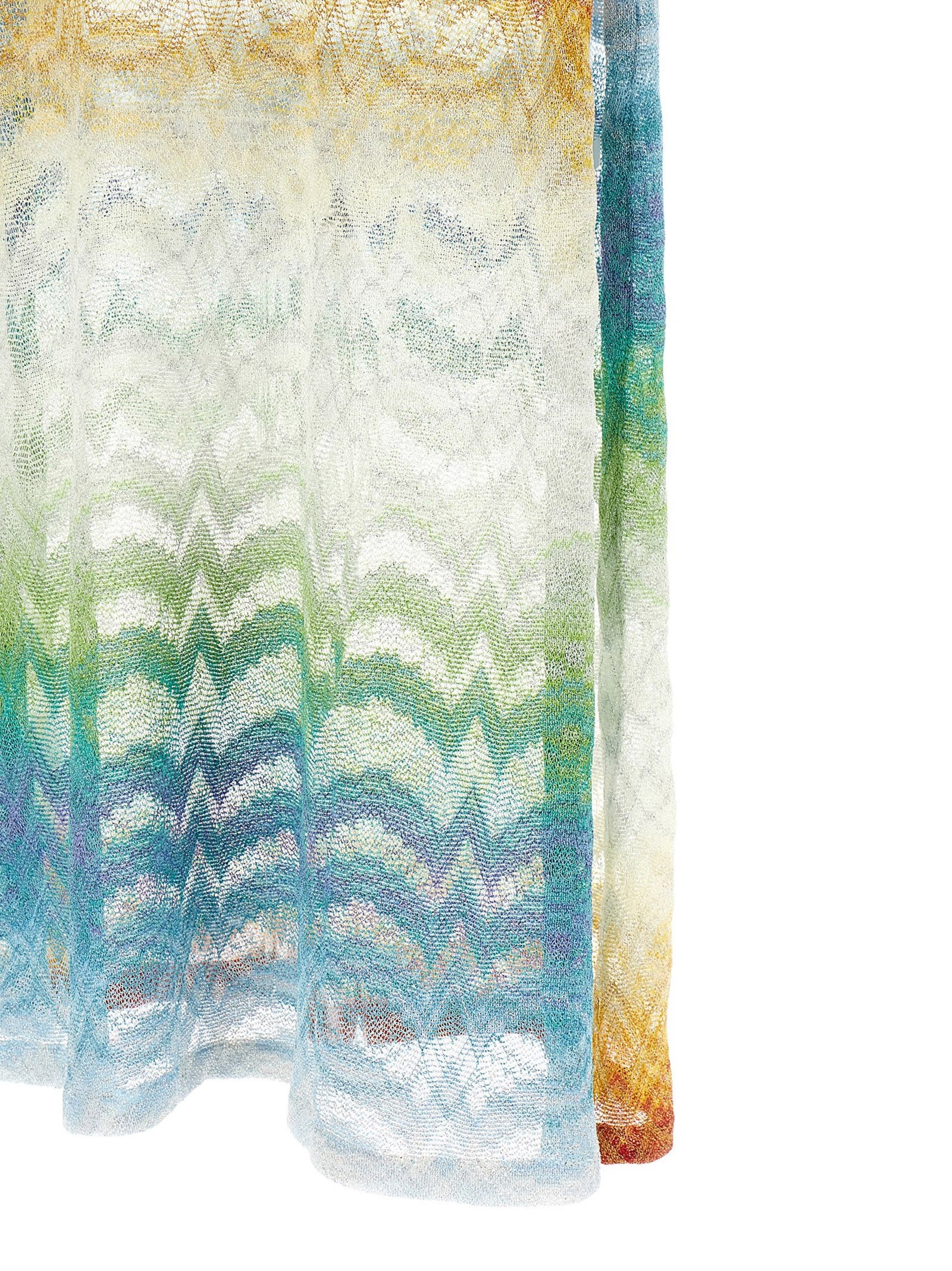 Missoni Shaded Lamé Viscose Dress Gold
