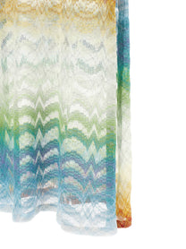 Missoni Shaded Lamé Viscose Dress Gold