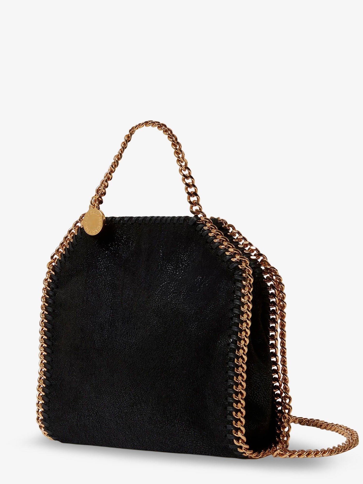 Stella McCartney Women's Shaggy Deer Falabella Tiny Bag Black
