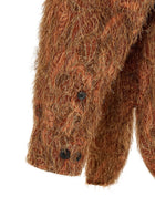 Dries Van Noten Shaggy Fringed Shirt Orange, view 4