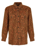 Dries Van Noten Shaggy Fringed Shirt Orange