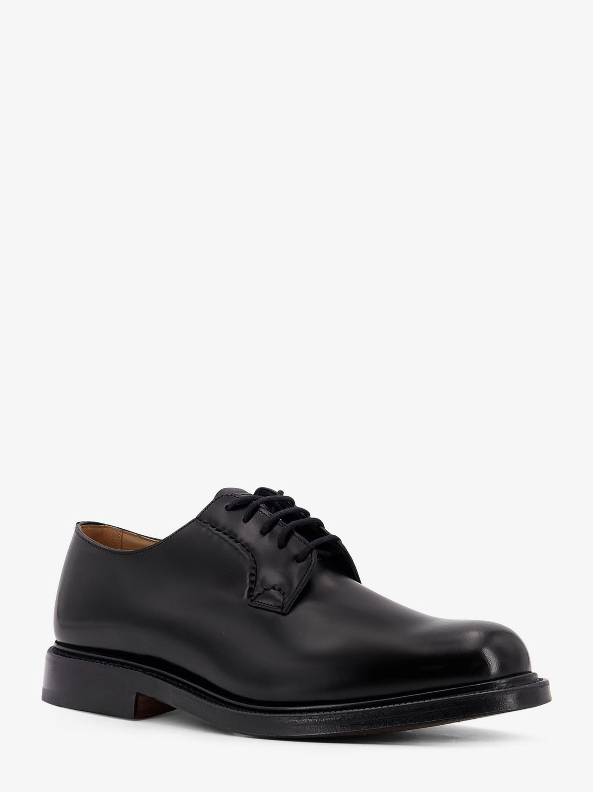 Church's Men's Shannon Leather Lace up Shoes Black, view 2