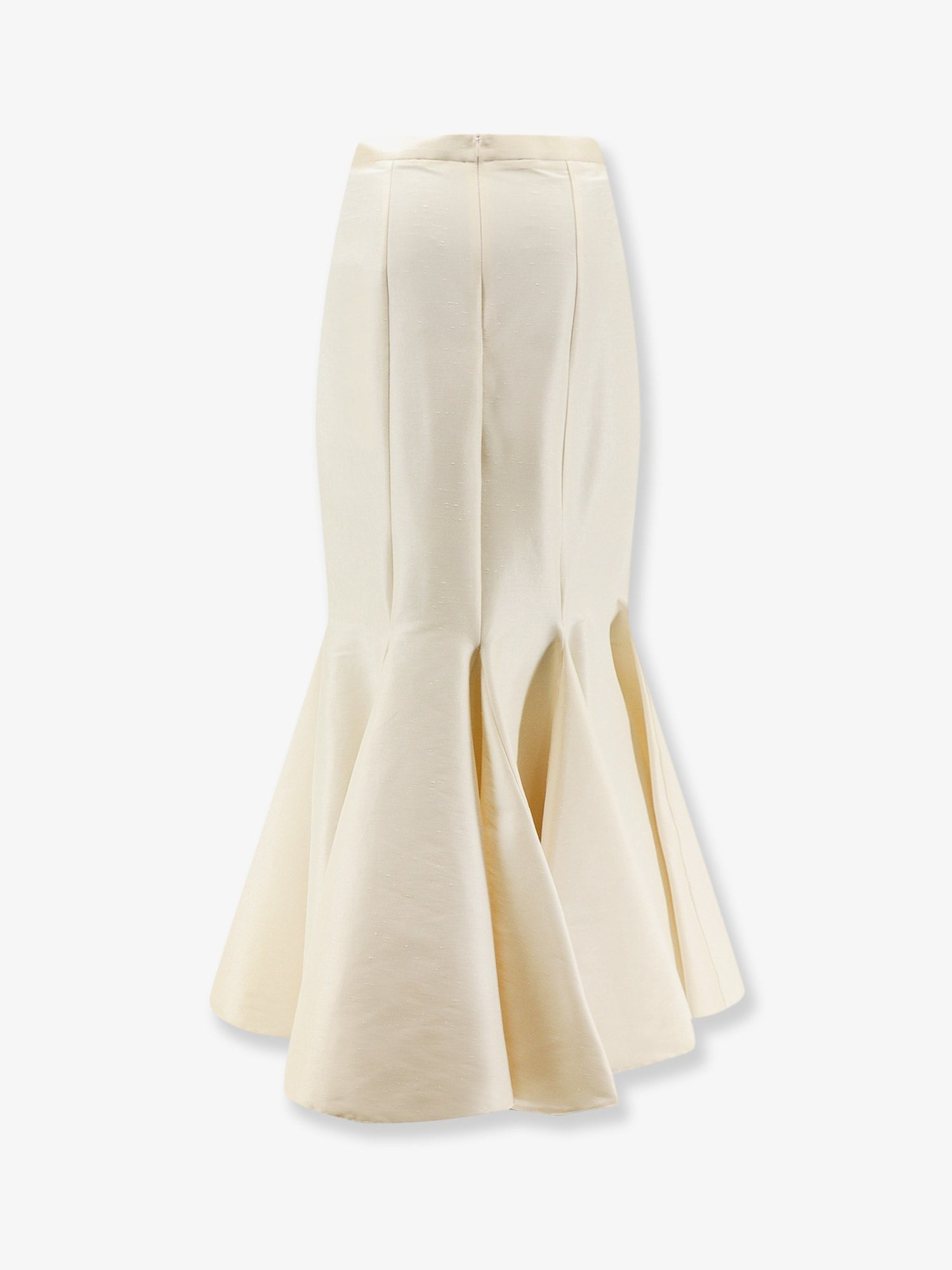 Actualee Women's Shantung Long Skirt White