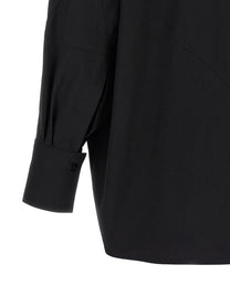 The Attico Shaped Hem Shirt Black