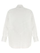 The Attico Shaped Hem Shirt White