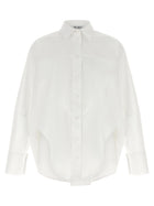 The Attico Shaped Hem Shirt White