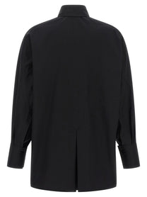 The Attico Shaped Hem Shirt Black
