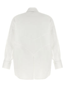 The Attico Shaped Hem Shirt White