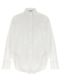 The Attico Shaped Hem Shirt White